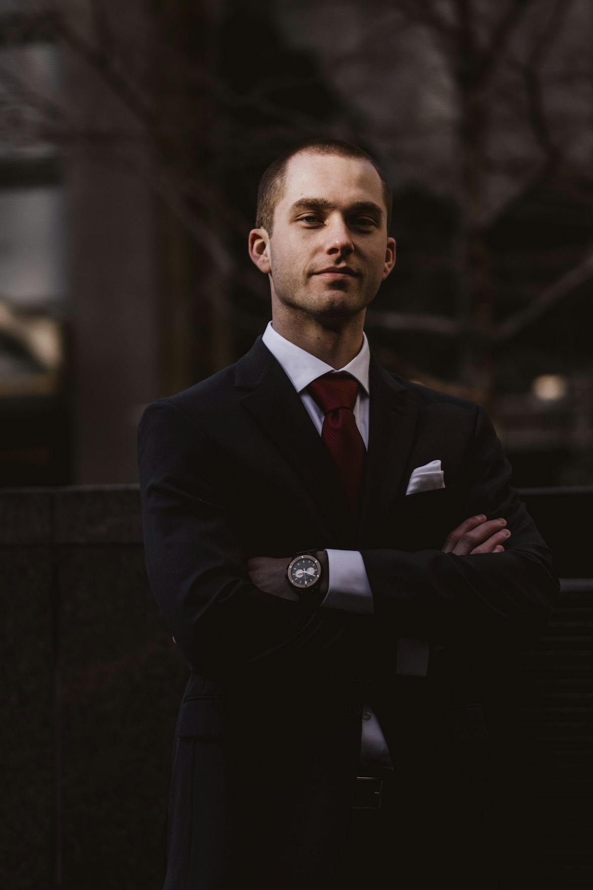 Man in tailored suiting, the boardroom context an Oxford shirt was built for